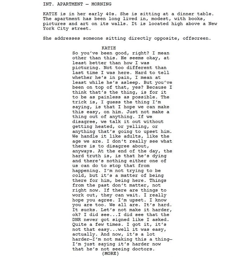 Page One: “His Three Daughters” (2023)