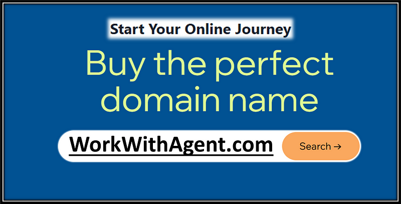Work With Agent workwithagent.com domain for sale at start your online journey