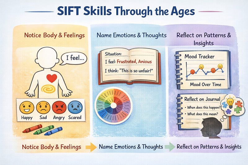 “SIFT tool adapted for different ages — children to teenagers”
