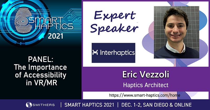 Eric Vezzoli, speaker at Smart Haptics 2021