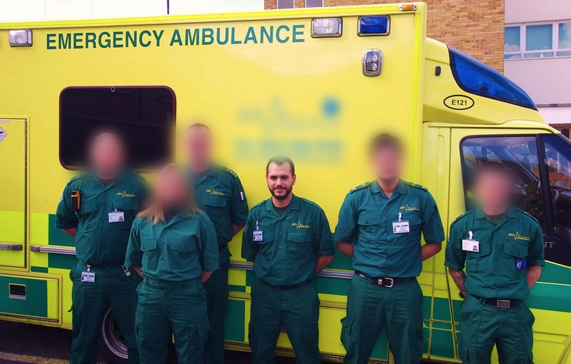 London ambulance representing previous career before software development