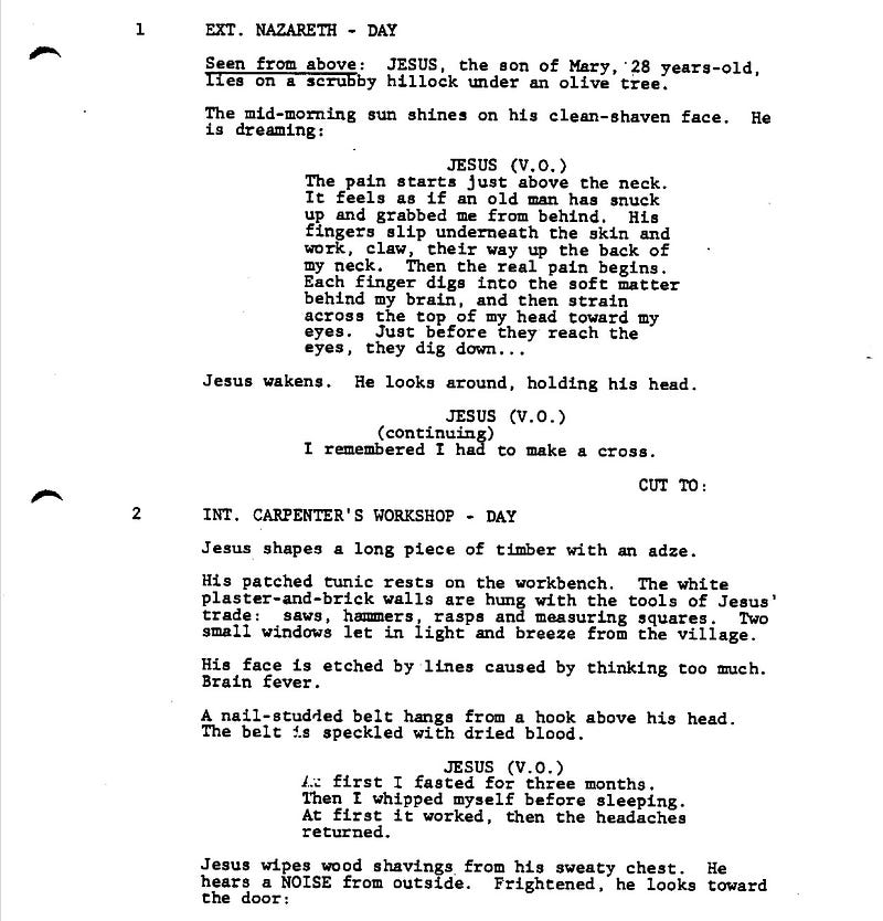 Page One: “The Last Temptation of Christ” (1988)