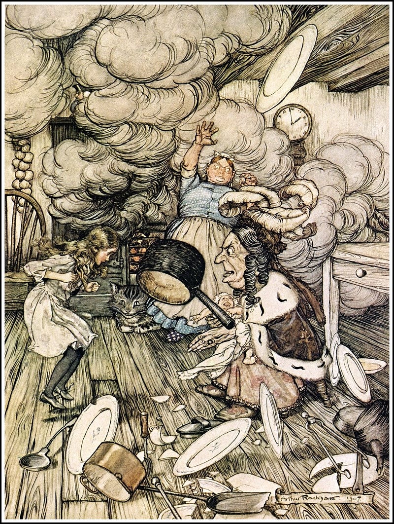 Arthur Rackham’s Illustrations Of Alice’s Adventures In Wonderland