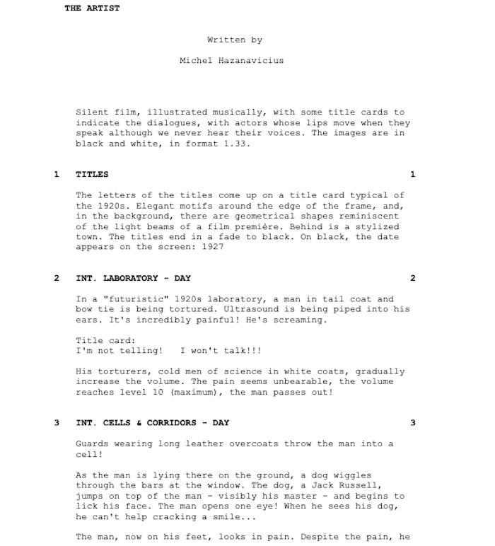 Page One: “The Artist” (2011)