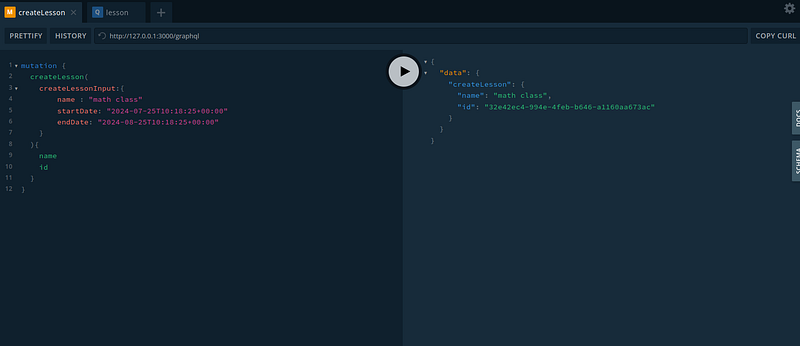 MongoDB and GraphQL in the Nestjs