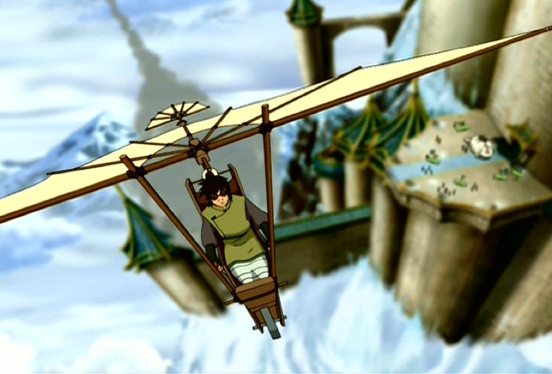 avatar the last airbender glider toy