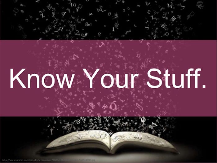 The Business of Screenwriting: Do you know your stuff?
