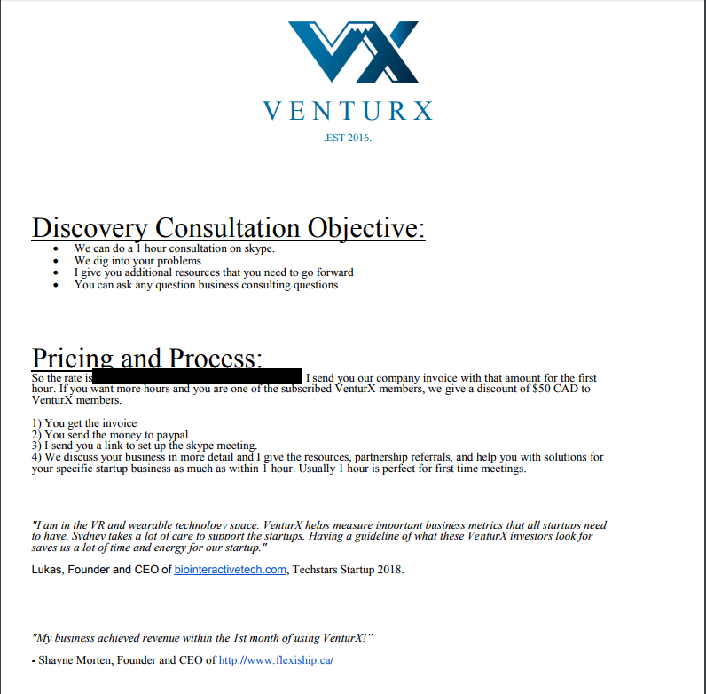Pricing Package