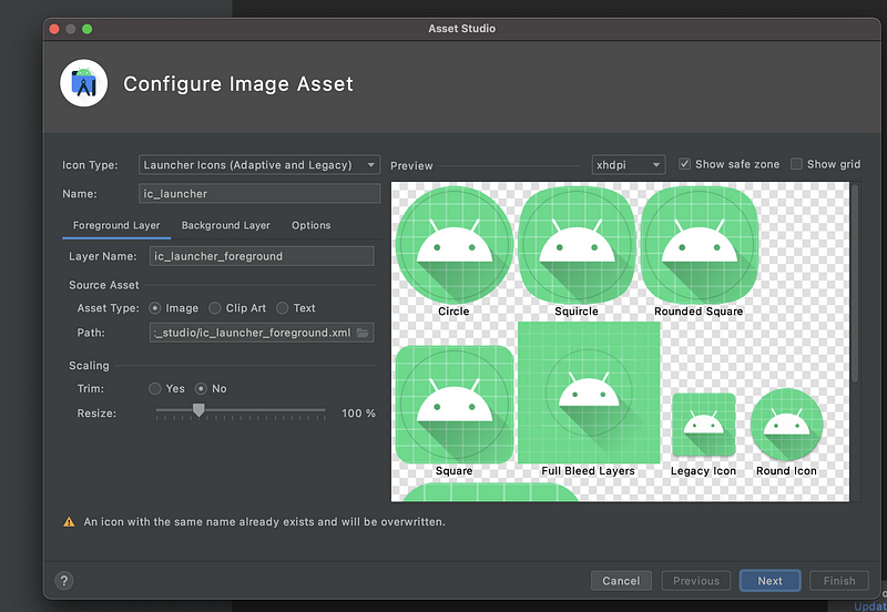 Configuring Image Asset