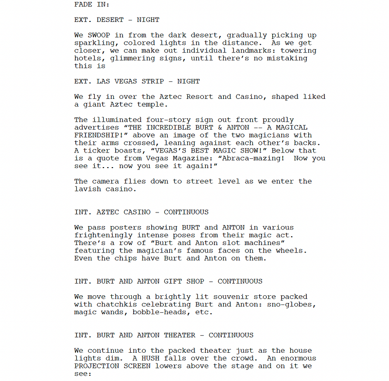 Page One: “The Incredible Burt Wonderstone” (2013)
