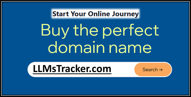 LLMS Tracker domain for sale at start your online journey