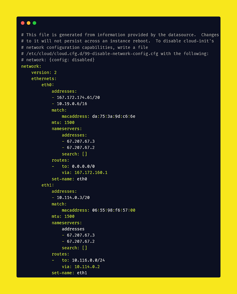 config netplan client B