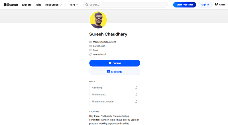 behance profile suresh.tech
