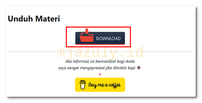 Klik tombol download materi di mjazuly id untuk memulai unduhan | Click the download button on mjazuly id to start the download.