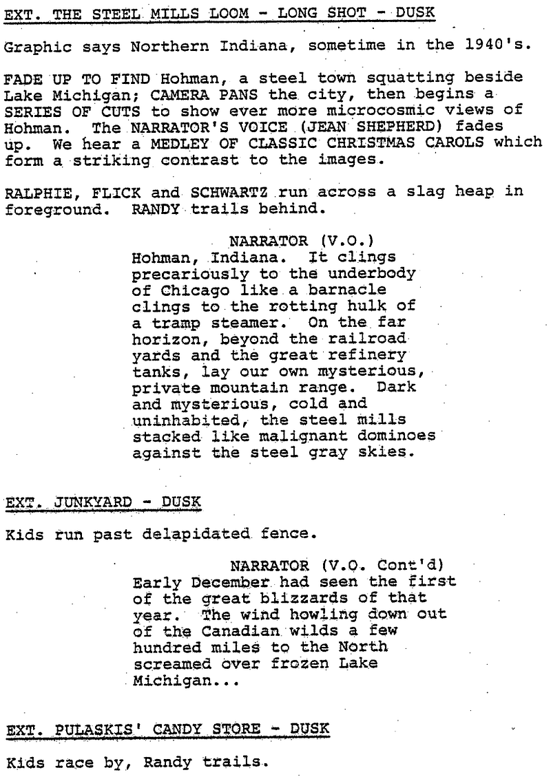 Page One: “A Christmas Story” (1983)