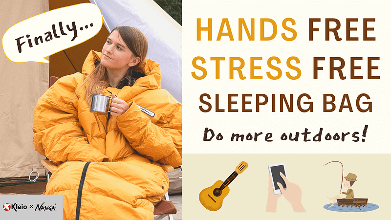 Sleeping bag with sleeves