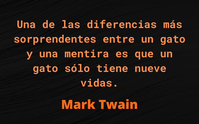 Frases de Mentiras — Mark Twain