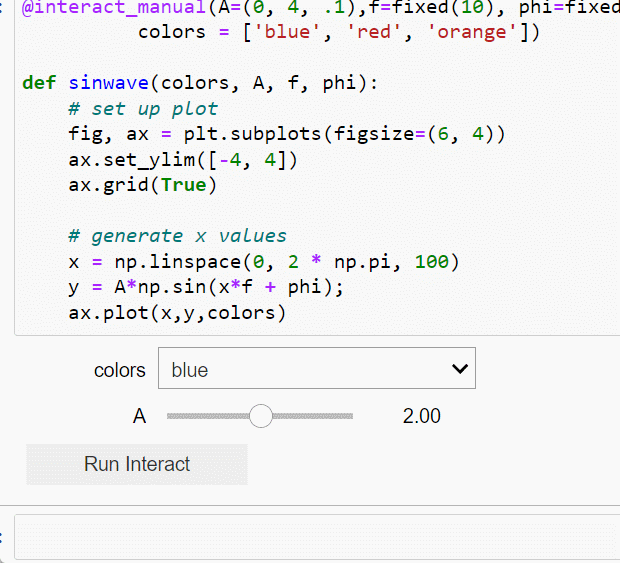 Different Methods To Create Interactive Widget Plots In The Jupyter ...