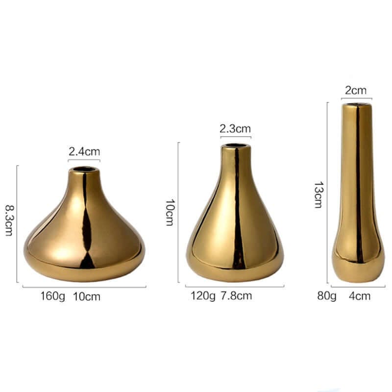 Sizing on the gold vase home accent