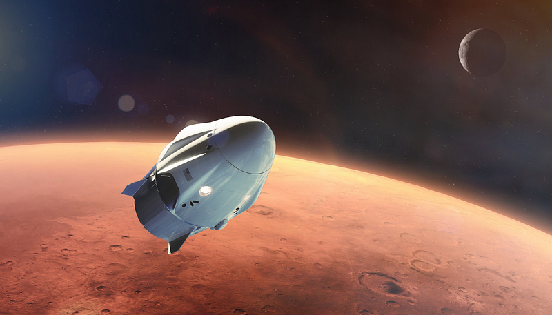 Spaceship on mars. Become unreasonable.