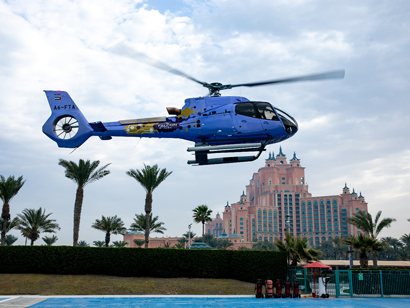 How to rent a helicopter in Dubai
