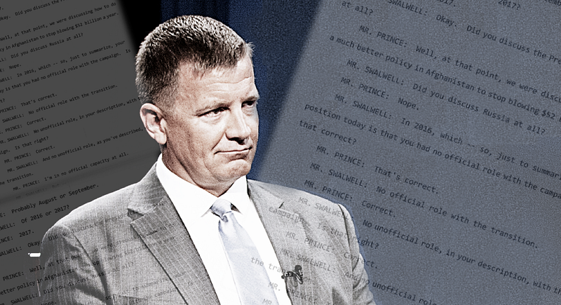 A fresh look at Erik Prince’s House Intelligence Committee testimony and emails with Christophe Charlier, Chairman of Russian company Renaissance Capital