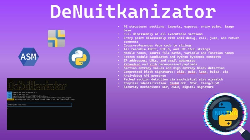 How to look inside a .exe compiled with Nuitka? A new open‑source tool