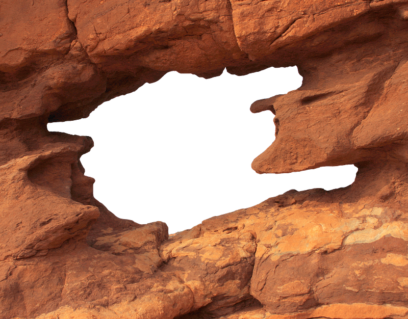Hole in the rocks