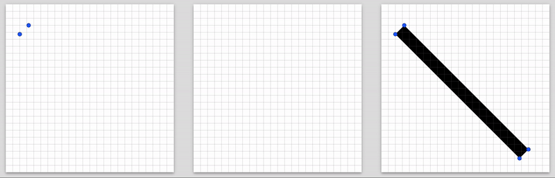 Square line growing animation