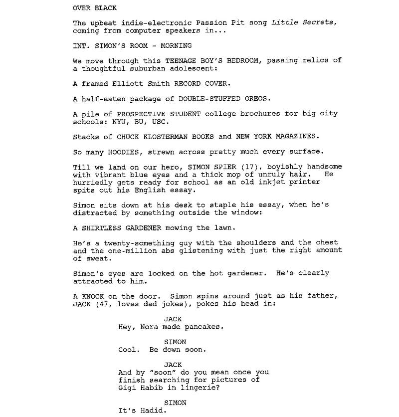 Page One: “Love, Simon” (2018)