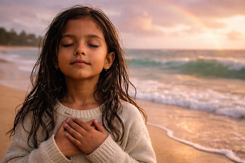 “Child practicing mindsight — returning to calm from emotional overwhelm”