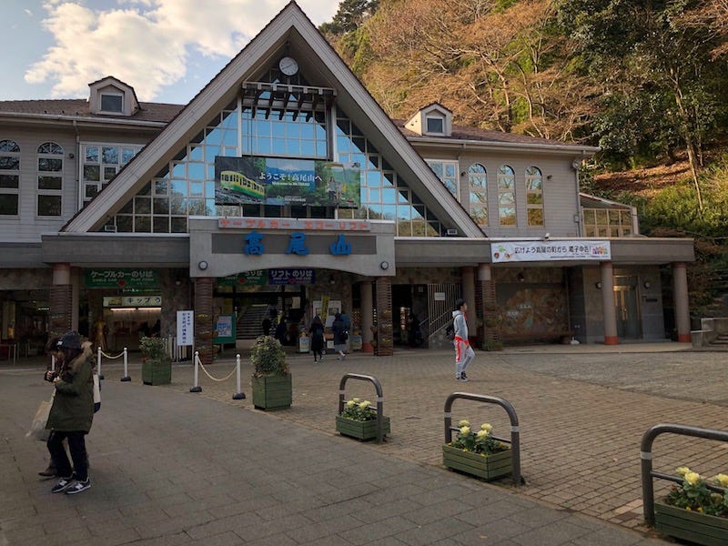 The chairlift that leads to the top of Tokyo’s Mt. Takao
