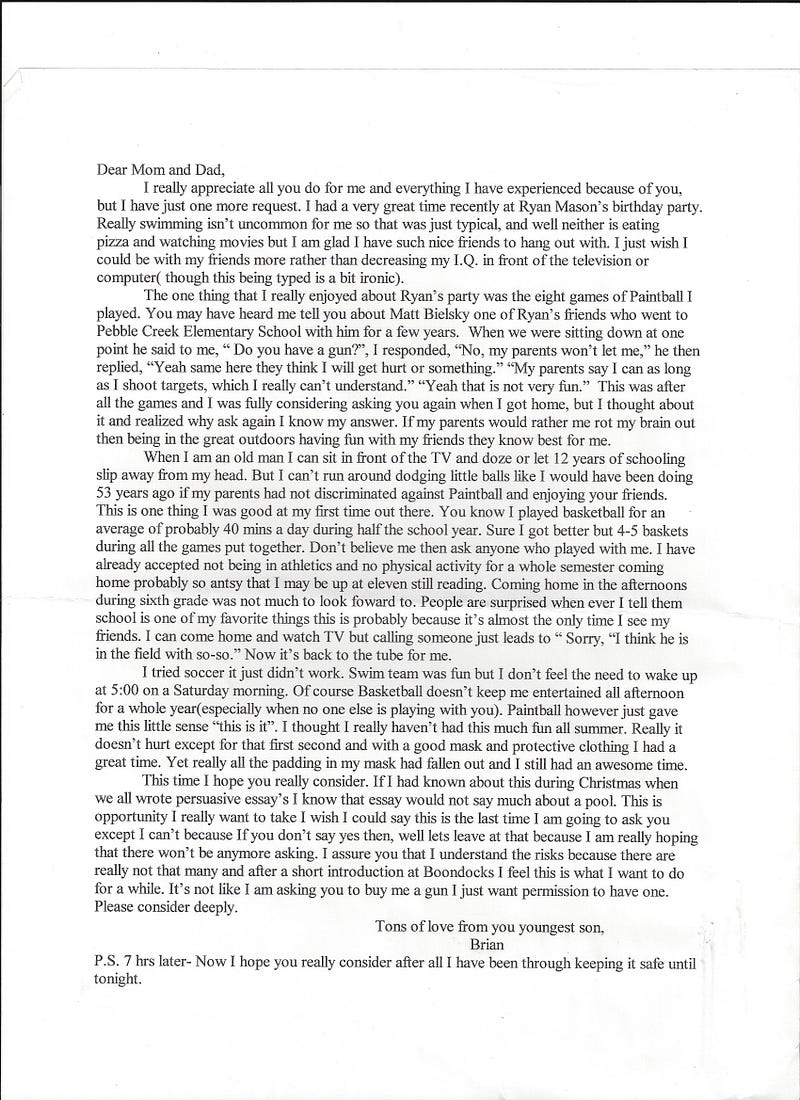 Persuasive essay marching band