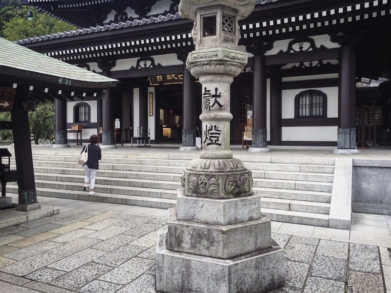 The main hall of Kamakura’s Hase-dera temple complex