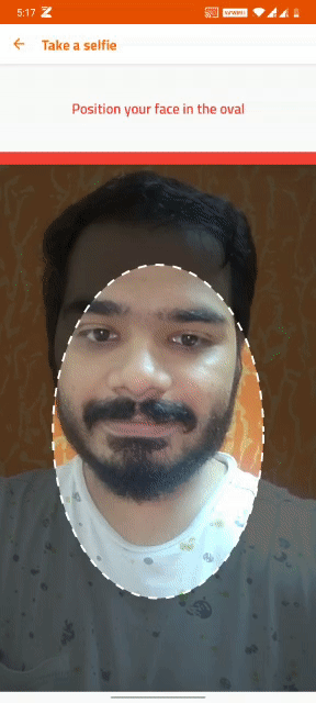 Amit Randhawa from InCred’s Android team showing the new Selfie Experience