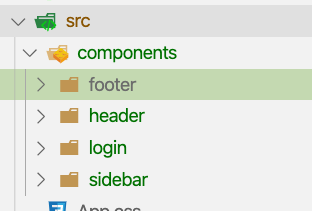 Creating separate components