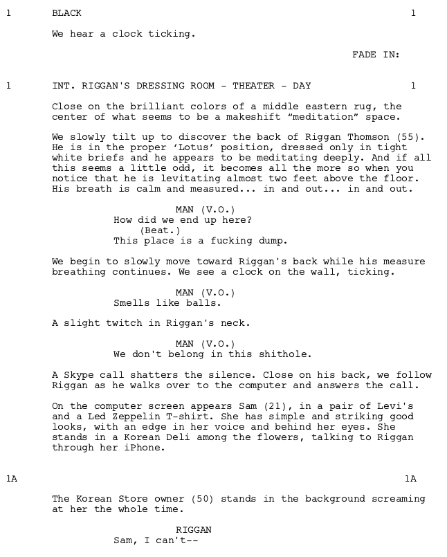 Page One: ‘Birdman or (The Unexpected Virtue of Ignorance)’ (2014)