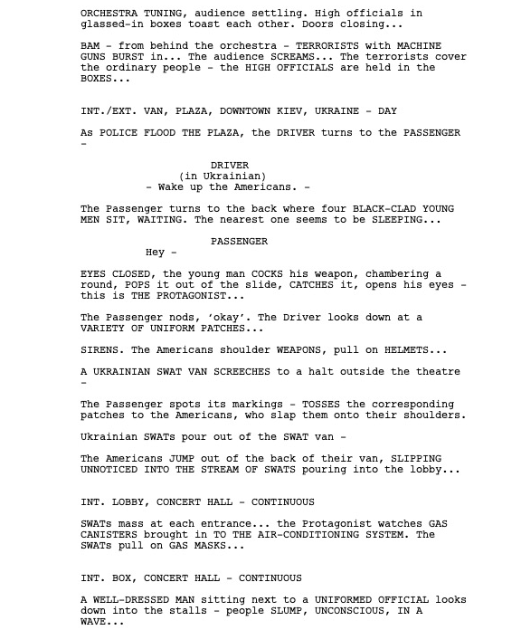 Page One: “Tenet” (2020)