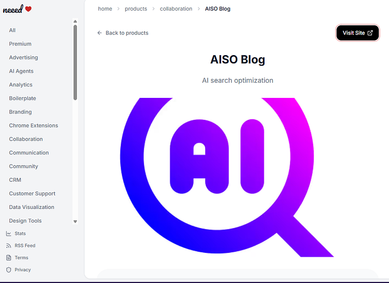 find aiso blog on neeed.directory website