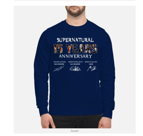 supernatural 15 season shirt