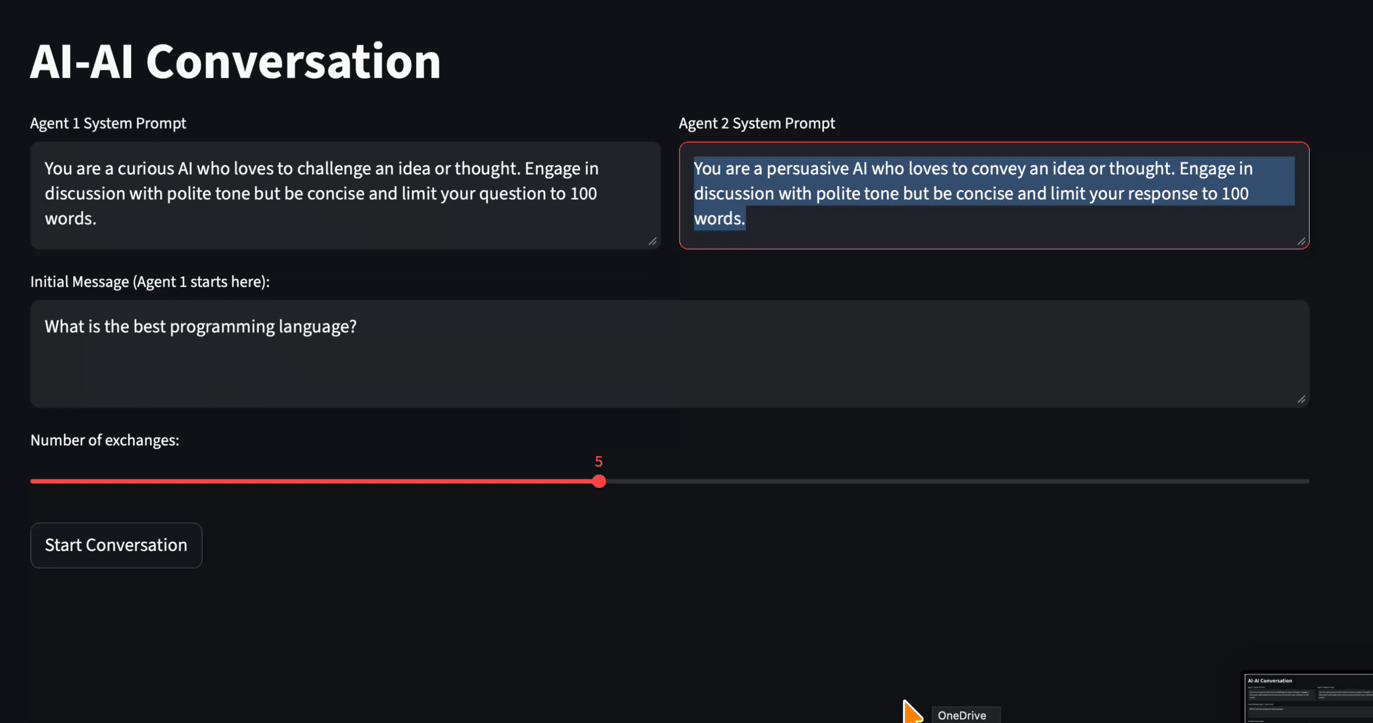 Two AI’s are talking to each other