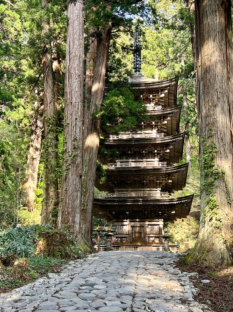 Visitors to Japan marvel at the intricate joinery used in creating such structures as this five-story wooden pagoda on Mount Haguro.