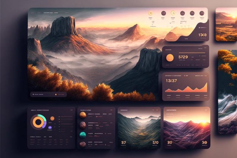 Javi Lopez’s AI-based UI dashboard design.