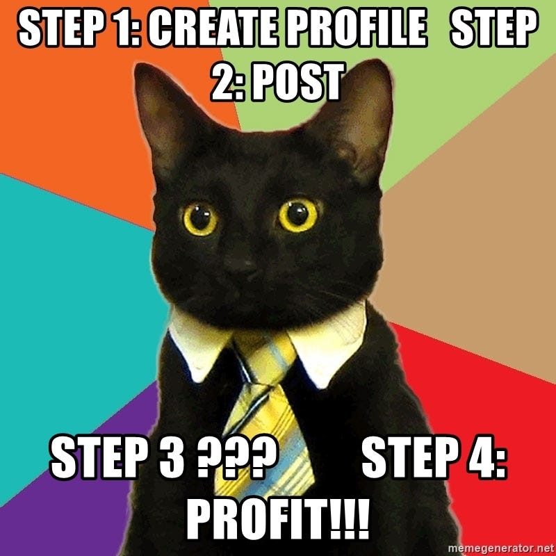 step 3 ??? step profit! cat meme