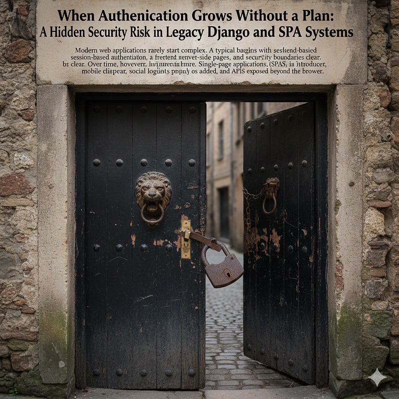 When Authentication Grows Without a Plan: A Hidden Security Risk in Legacy Django and SPA Systems