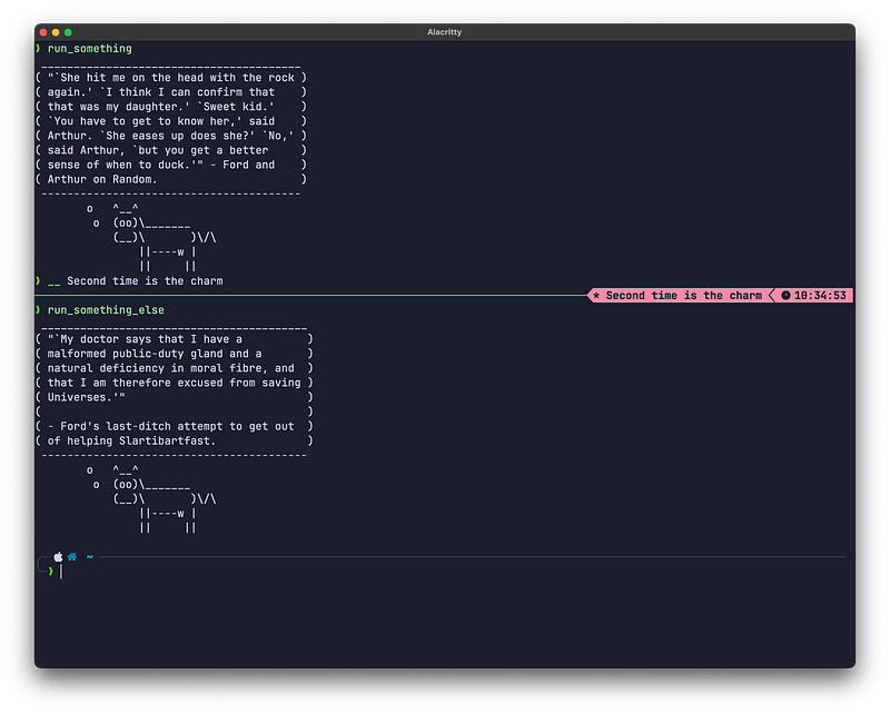 — Terminal Scrollback Markers —