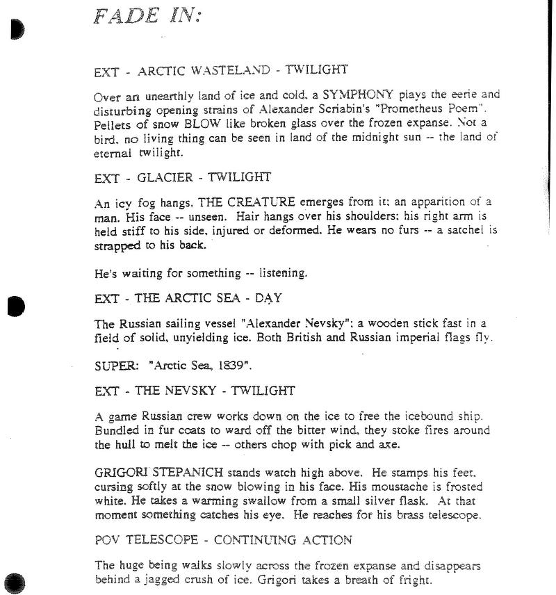 Page One: “Mary Shelley’s Frankenstein” (1994)
