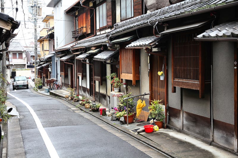 Residential areas in Japan area great for practicing photography