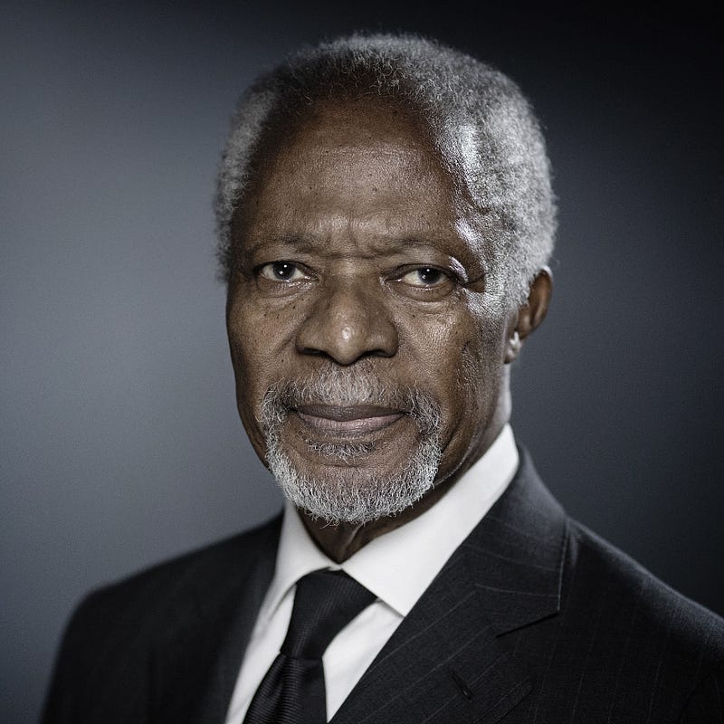 Kofi Annan: An Astonishing Mind Inspires a Beautiful Fabric