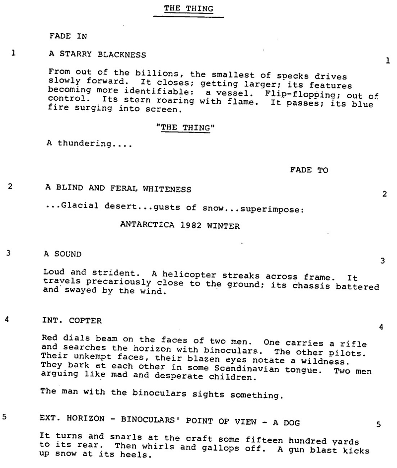 Page One: “The Thing” (1982)